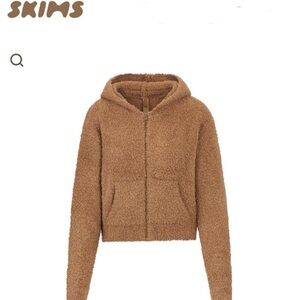 Skims cozy teddy hoodie sweater size small/medium